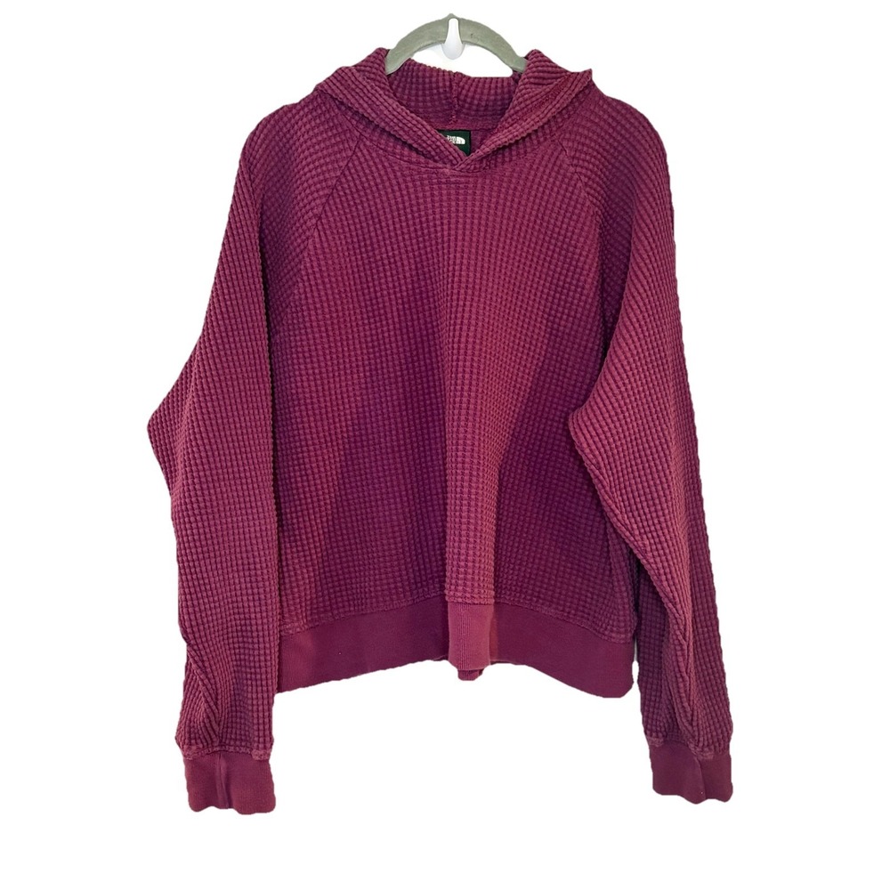 The North Face Waffle Weave Chabot Hoodie Women's outdoor hiking camping Size L